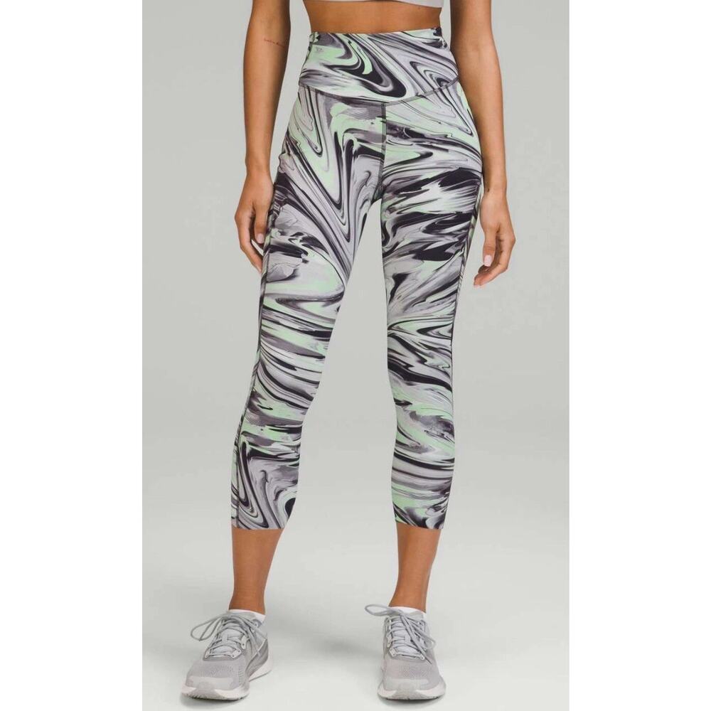 Lululemon Womens Paint Glide Warp Multi Swift Speed High Rise Tight -2